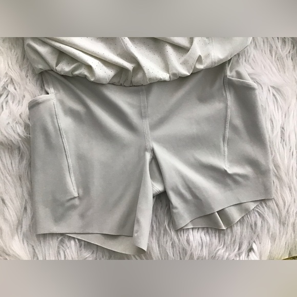 🌼Lululemon Nulux Road to Trail High-Rise 4” Trail Shorts Size 2 Bone Beige - Picture 14 of 15